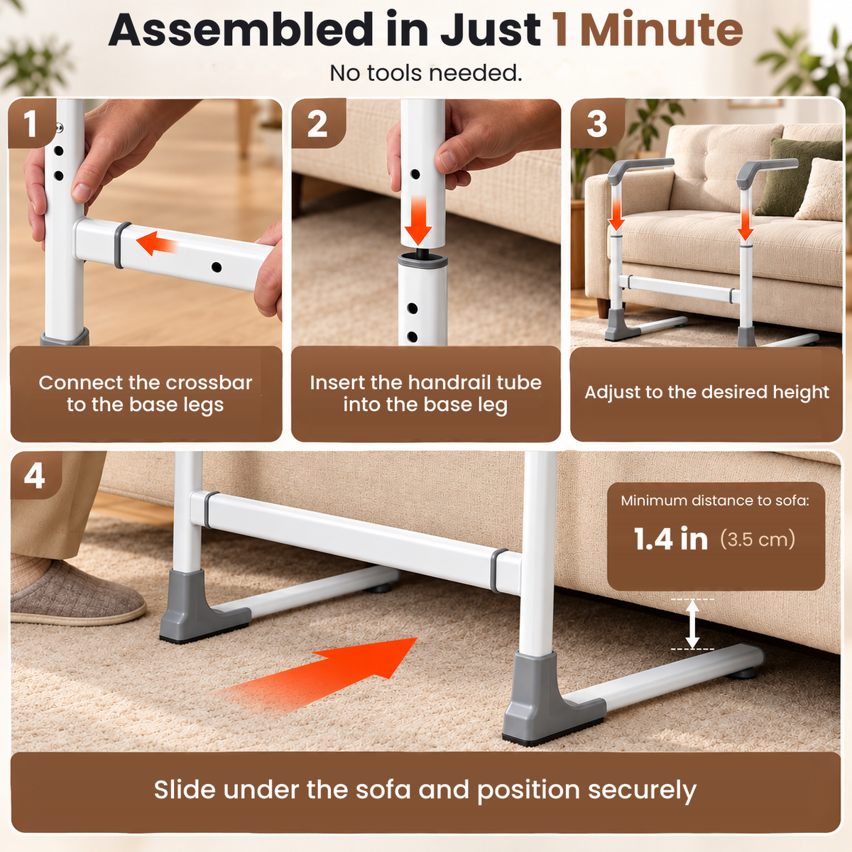 SofaRise standing aid assembly instructions